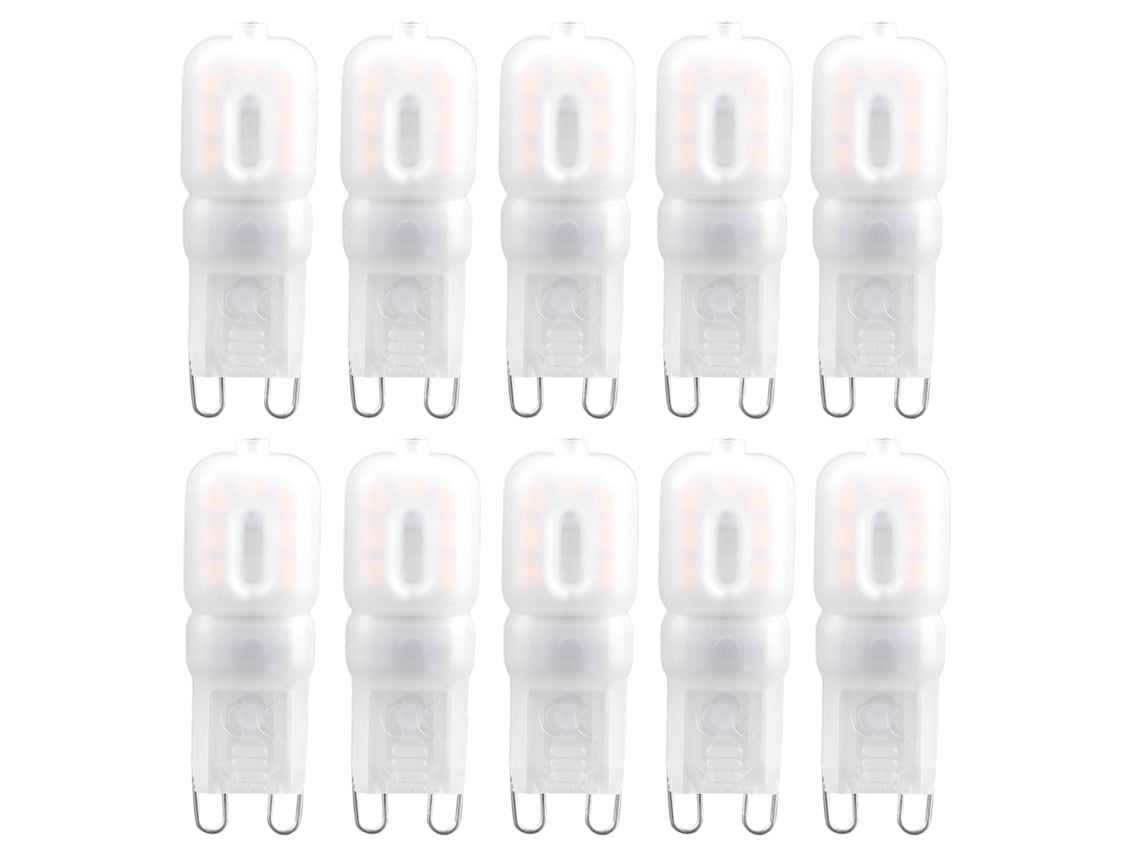 2026-10pcs Bombillas Led G9 1.5w Para Hogar Lámpara De Techo 14led Blanco Cálido (230v)