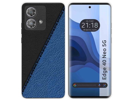 Funda Diseño Cuero para Motorola Edge 40 Neo 5G TUMUNDOSMARTPHONE Multicolor