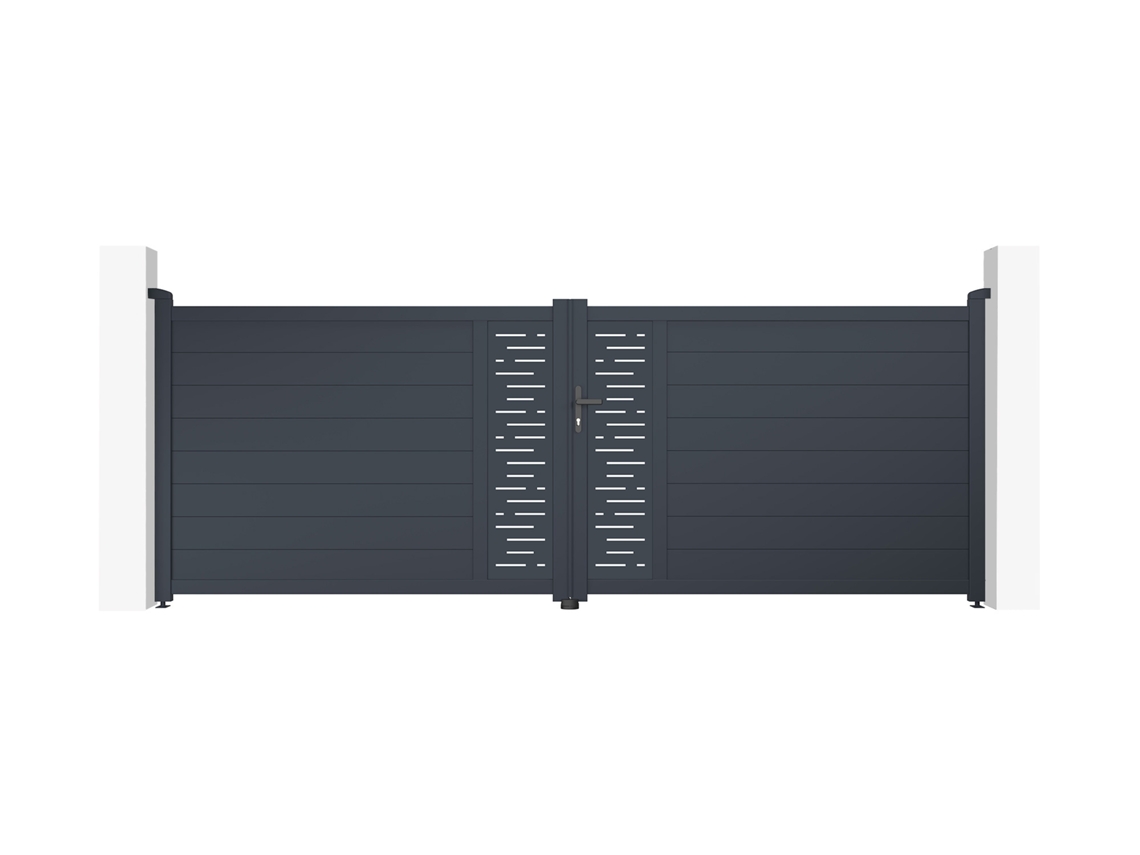 Puerta batiente garaje 4m arlberg A.140cm