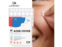 Parche Anti-acnéz Lanemay 216 Parches Invisibles Para Cubrir Y Eliminar Espinillas Herramienta De Cuidado Facial Día Y Noche