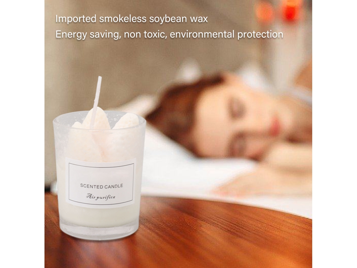 2 juegos de velas aromáticas de fresa y soja para relajarse.