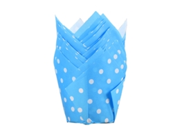 Vasos de papel desechables de tulipán para hornear, vasos para muffins a prueba de grasa para horno NEVEANCE