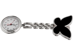 Reloj Bolsillo Negro Enfermera Mujer Esfera Clara Monitorización Médica Hospitalario Estilo Sencillo Práctico
