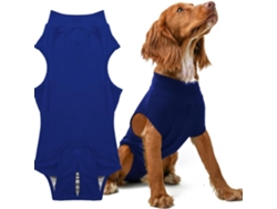 Roupa De Recuperação Para Cães Eifson Alternativa Ao Cone Elizabetano Tamanho M/l (azul)