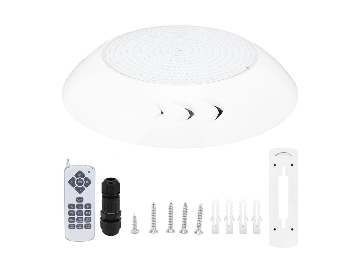 Lámpara Subacuática Para Piscina Rellena De Resina, Luz Pared Piscina, Fuente, 25 W, 2500 Lúmenes.