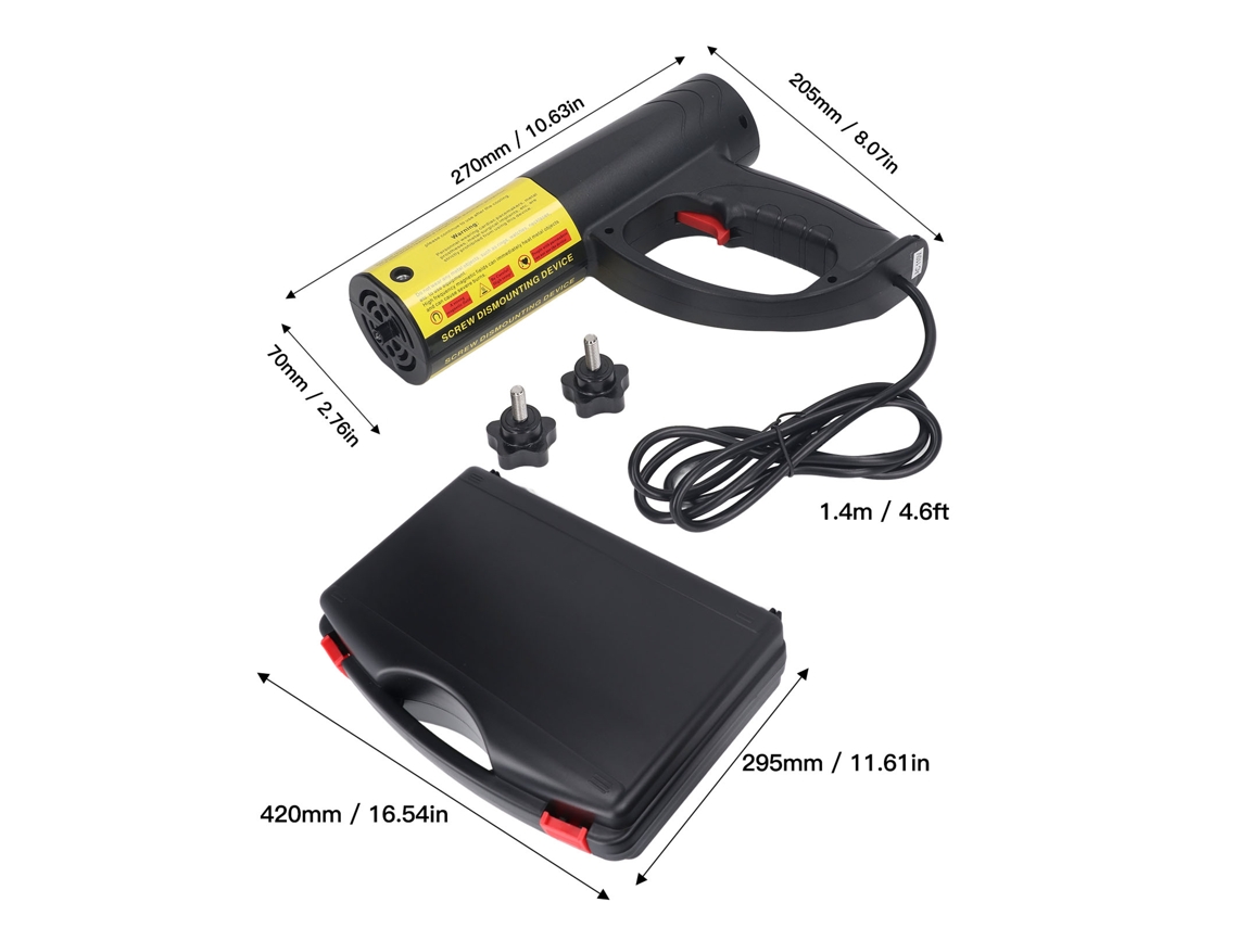 Resistencia magnética con 10 bobinas de calentamiento, 1500 W, enchufe estadounidense de 110 V y 15 A, portátil para tornillos y tuercas oxidados.