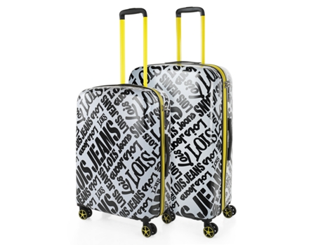 Juego De Maletas Pc LOIS Kenner blanco-negro (49X77,5X27 Cm - 88L)