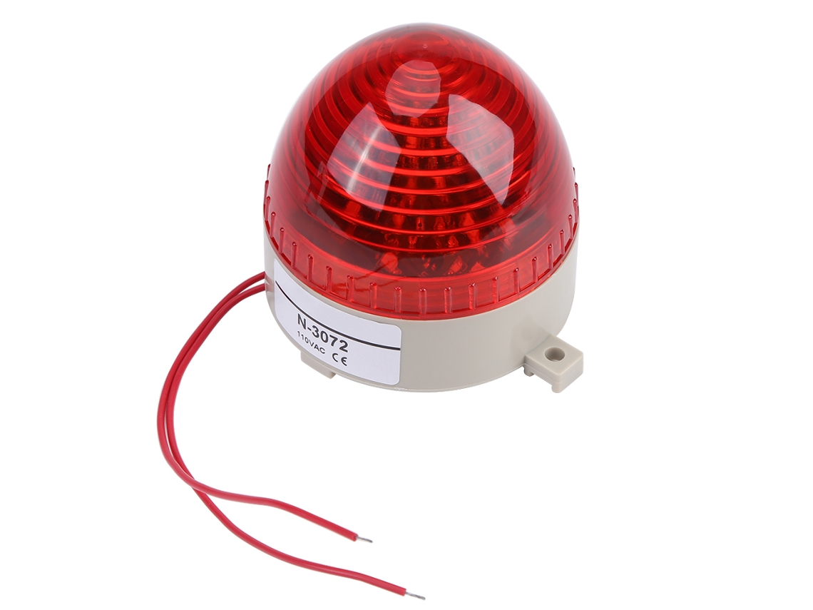 Luz De Advertencia Led Roja Para Vehículos De Emergencia De 110 V Y Camiones De Bomberos.