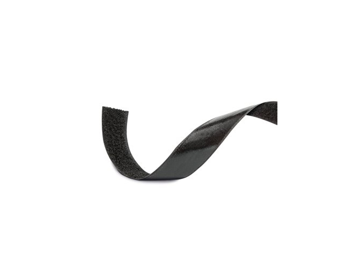 Cinta velcro COMPACT negra hembra 20mm x 25m