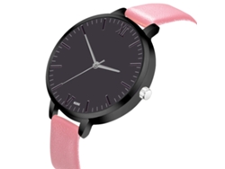 Reloj De Pulsera De Cuarzo Para Mujer Zhoulianfa Con Correa De Piel Sintética, Estilo Rosa Sencillo.