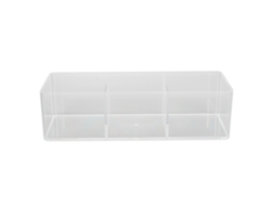 Kkml-caja De Almacenamiento De Puntas De Uñas Con 3 Compartimentos Diseño Transparente Y Abierto Para Herramientas