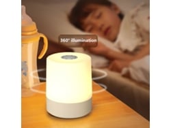 Lámpara de mesa recargable, luz nocturna, control remoto, batería recargable de 1200 mAh, 2 W, Chennnls