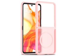 Capa Magnética Para Celular Motorola Silver Shield Com Toque Aveludadorazr Rosa 2025