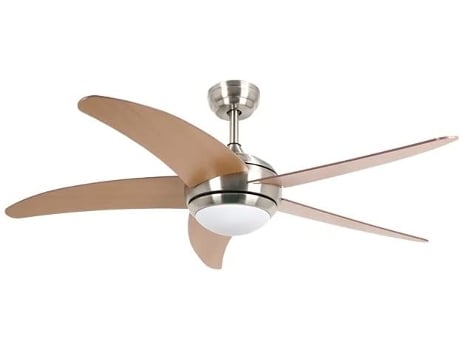 Ventilador de Techo BASTILIPO Malibu Niquel 3 Led