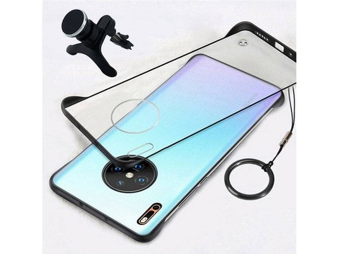 Funda + Soporte Huawei Mate 30 Pro 5G Invisible Bumper (Transparente)