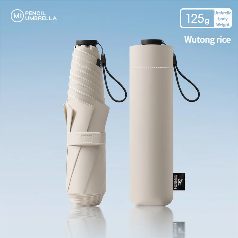 (wutongmi) Sombrilla Portátil De Estilo Japonés De 125 G, Soldada, Resistente A Los Rayos Uv, De Apertura Manual.