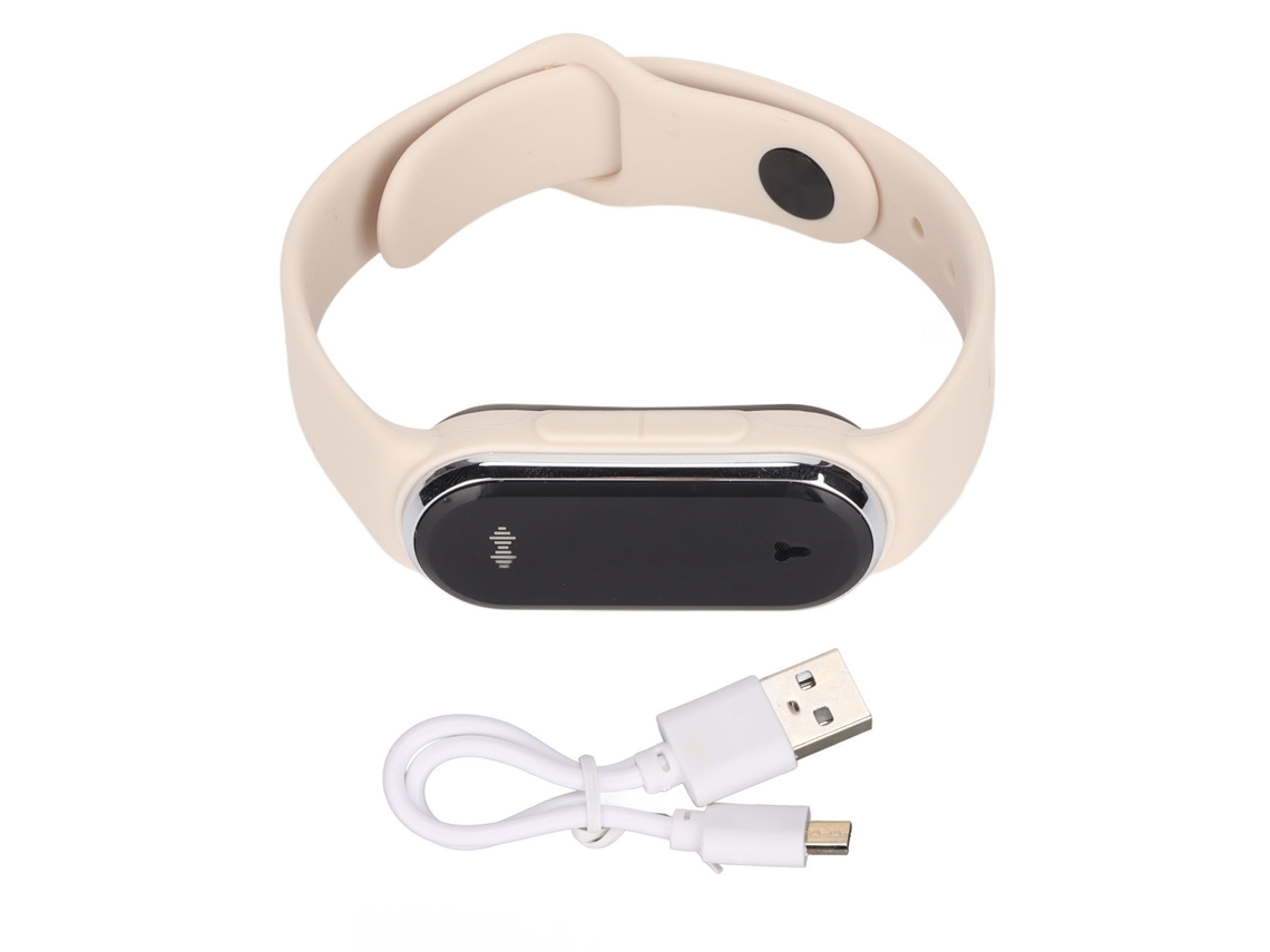 Reloj De Pulsera Repelente De Mosquitos Ultrasónico Recargable Con Led Y Contador De Pasos - Blanco