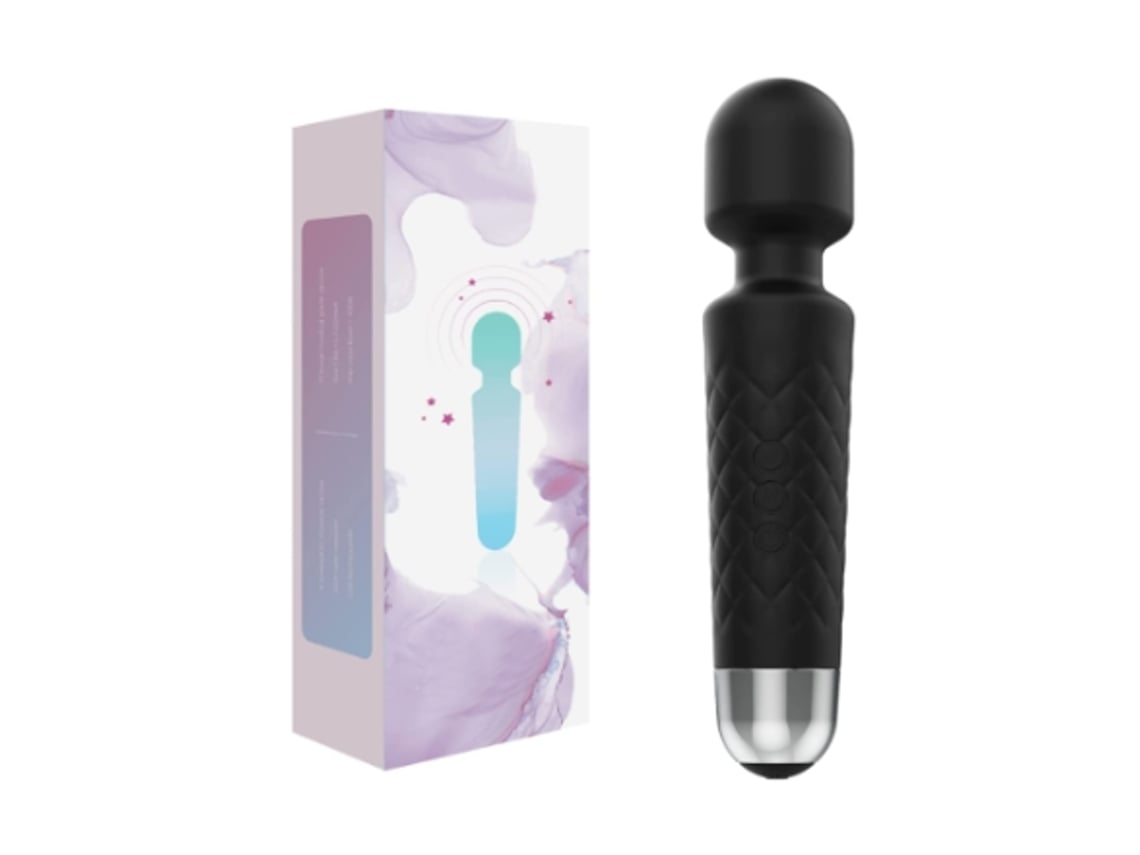 Masajeador Personal Recargable para Mujer 20 Patrones y 8 Velocidades Negro YEMAESRE