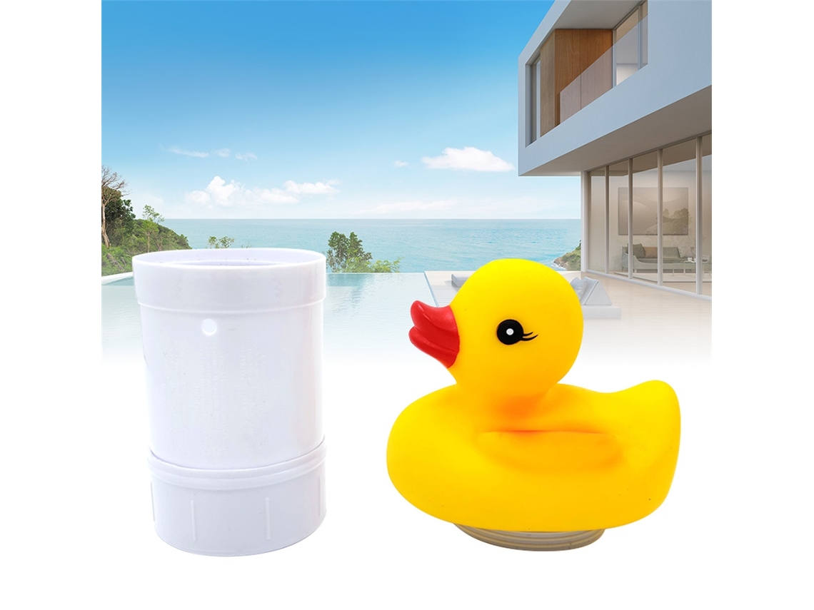 Dispensador Automático Flotante De Cloro Con Forma De Pato Para Piscinas Y Spas.
