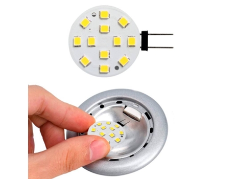 G4 BI-PIN LED 2W Flat 12V-DC/AC