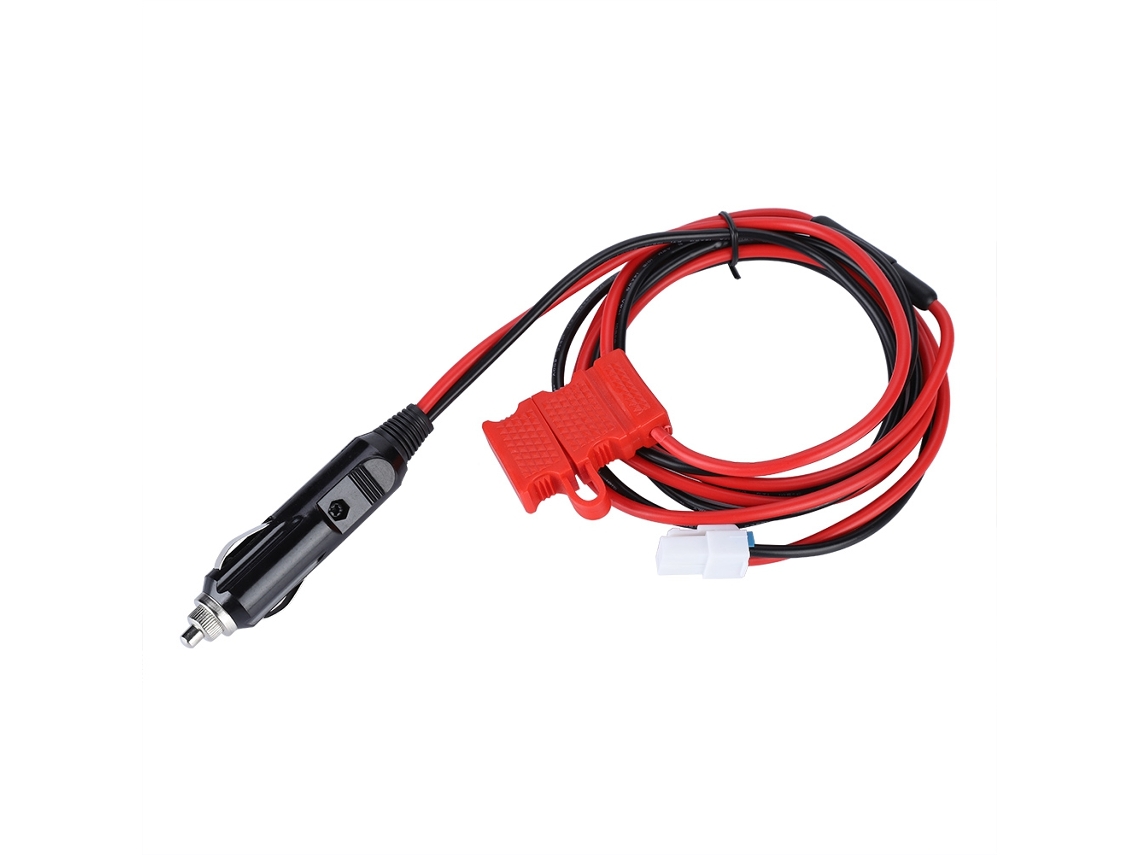 Cable de alimentación de 12 V CC con enchufe para encendedor de cigarrillos y fusible para Hyt MD780