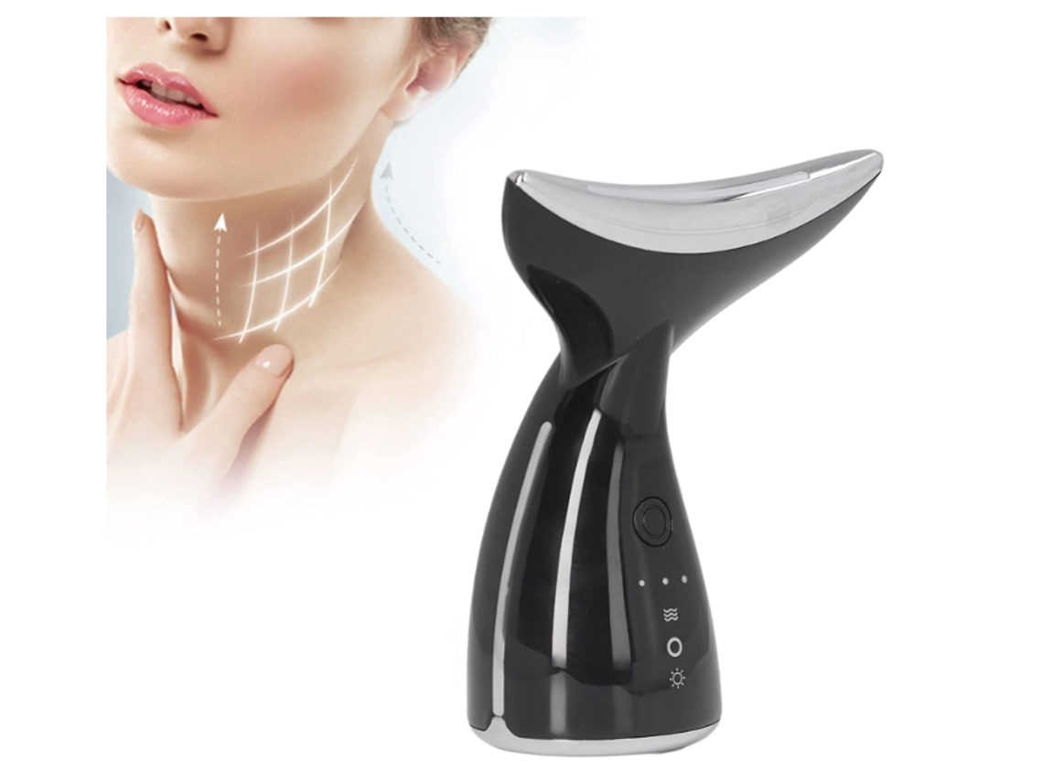 Máquina de belleza para el cuello, 45 grados, reafirmante, antienvejecimiento, máquina facial, lifting de piel del cuello, Yemaesre negro