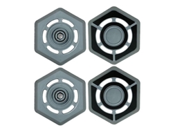 4 soportes para mopa compatibles con el robot aspirador Ecovacs Deebot N9.