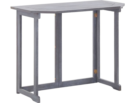 Mesa de jardín VIDAXL Gris Madera (90x50x74 cm)