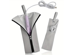 Bolsa Para Rizador Chrui 2-en-1 Con Alfombrilla Anti-calor Y Colgable (gris)