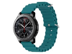 Pulsera de silicona de color liso estilo océano para Samsung Gear S3 Frontier de 22 mm