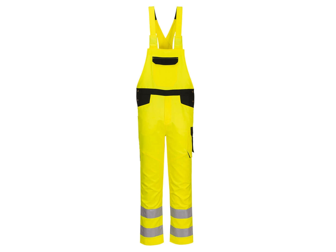 Peto de alta visibilidad Portwest Pw2 para una seguridad óptima / Naranja Negro / S