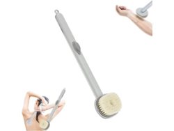 Cepillo De Baño Con Mango Largo Y Compartimento Para Gel, Cerdas Suaves Para Masaje Y Limpieza.