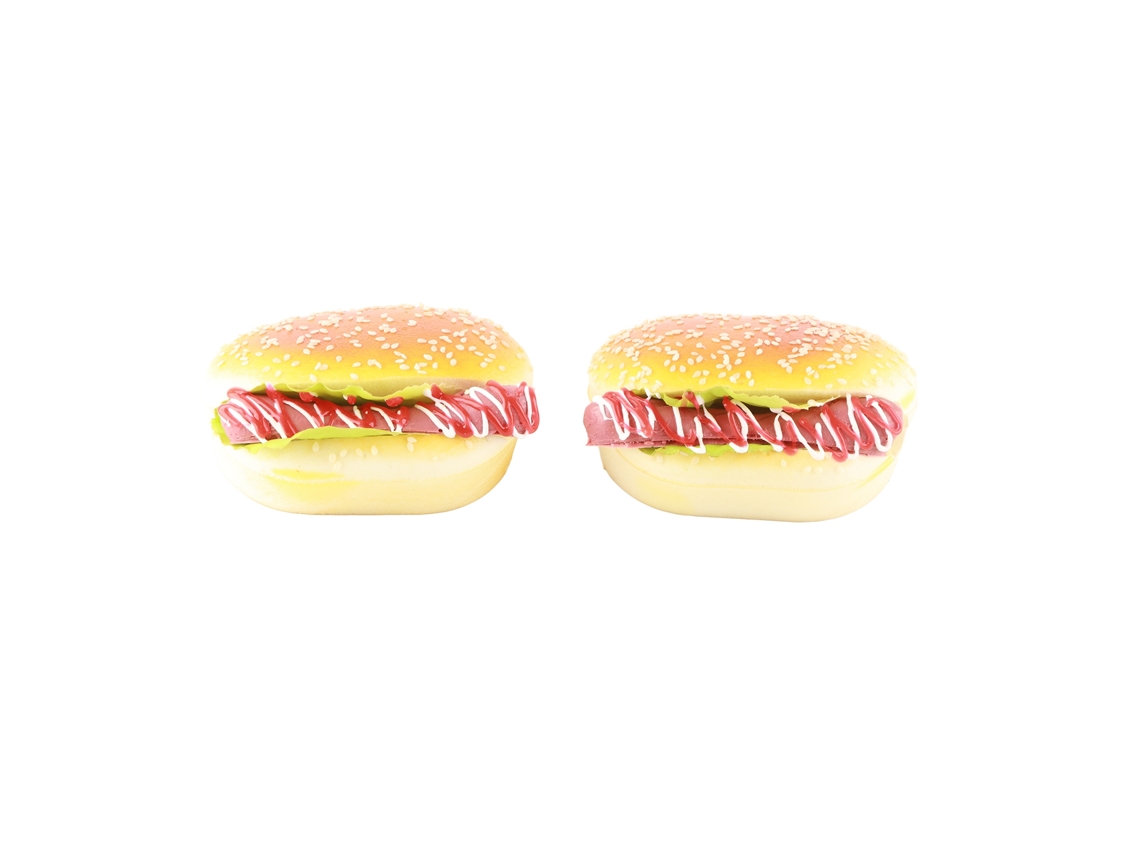 2 Pegatinas Magnéticas De Hamburguesas De Jamón Y Beicon Para Decorar La Nevera.