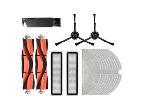 17 pçs filtros escova lateral principal pano esfregão para dreame l10 pro d9