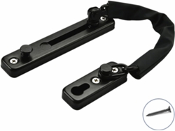 Cadena De Acero Inoxidable Para Puertas Candado Interiores En Negro., Seguridad, Latón
