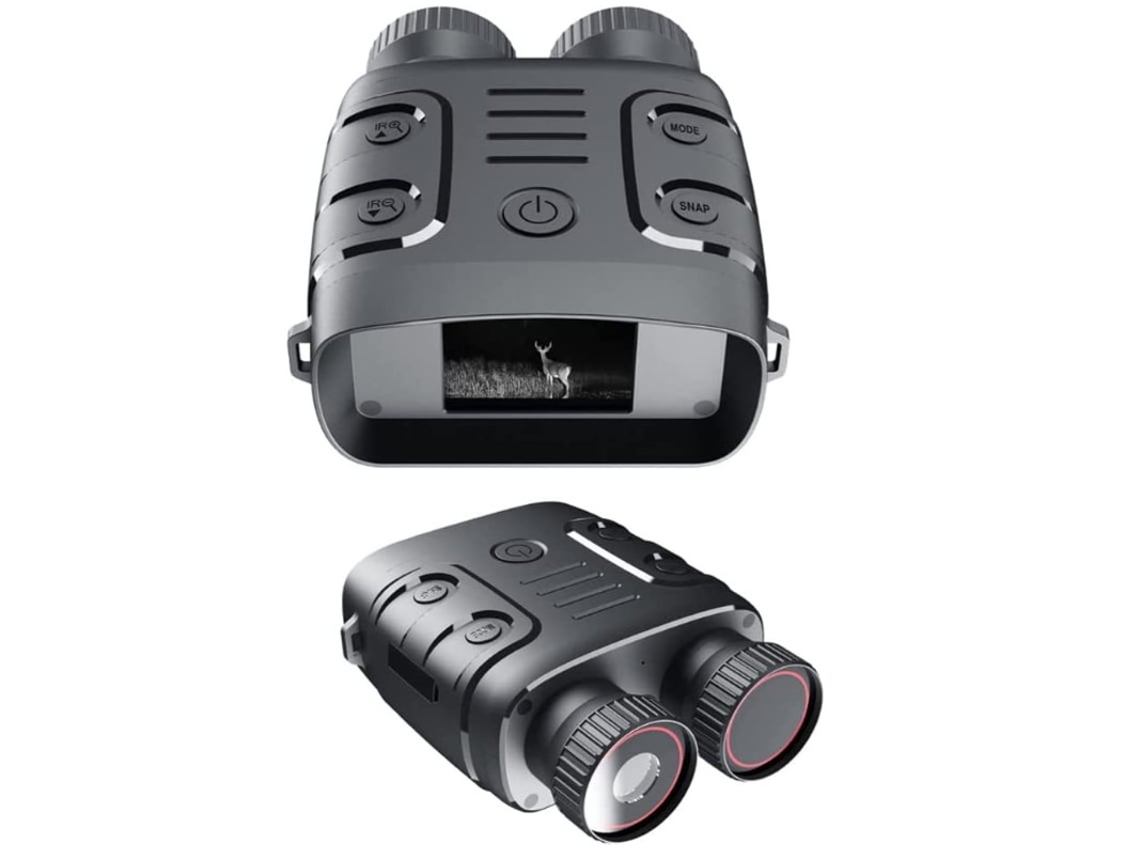 Gafas de visión nocturna para adultos, binoculares de 1080p con infrarrojos para caza, camping, viajes y vigilancia (negro)