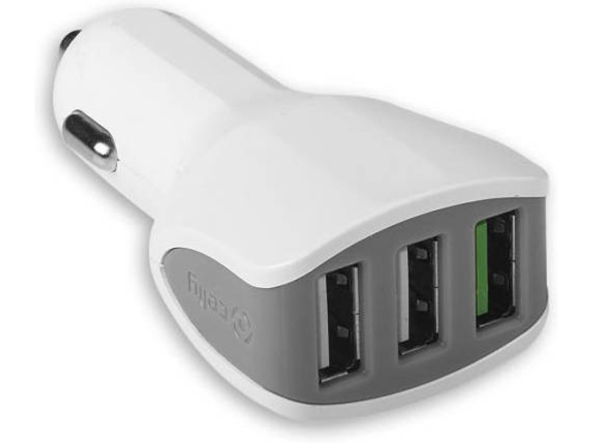 Cargador Adaptador CELLY CC3USBTURBOWH