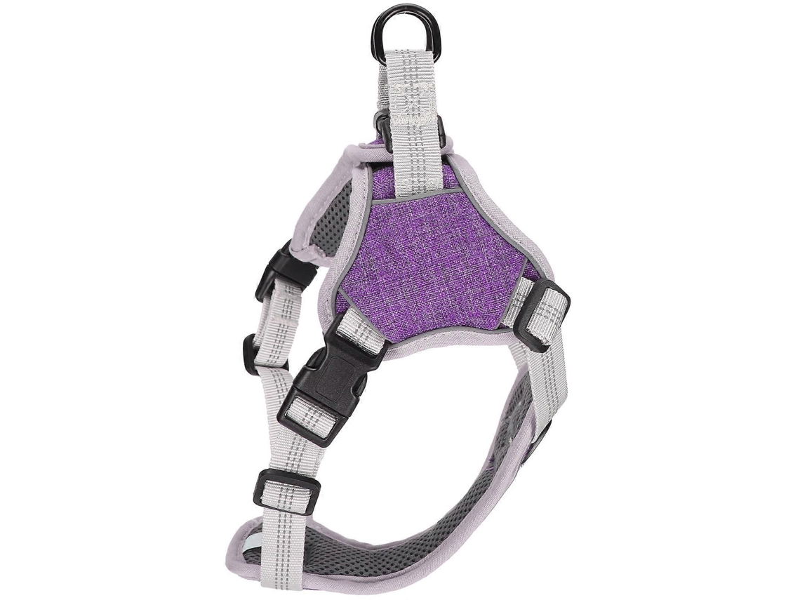 Colete Peitoral Ajustável Para Cães De Grande E Médio Porte, Com Função Anti-perda, Ideal Para Atividades Ao Ar Livre (roxo, Tamanho M).