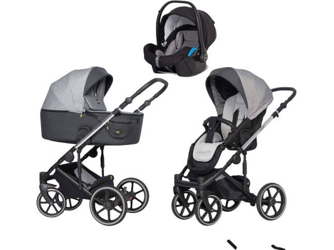 Carrito de Bebé Individual EXPANDER Exeo + Kite Isofix Ready Carbon