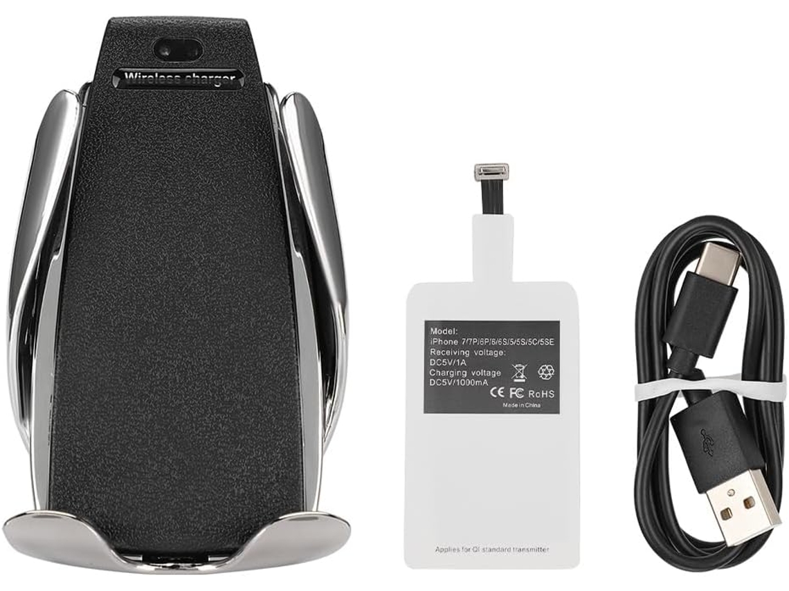 Cargador Automático Con Cable Para Smartphones Con Detección Infrarroja Y Función De Rotación.