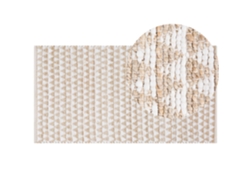 Alfombra de pelo corto BELIANI Tunceli de Algodón Beige 80x150