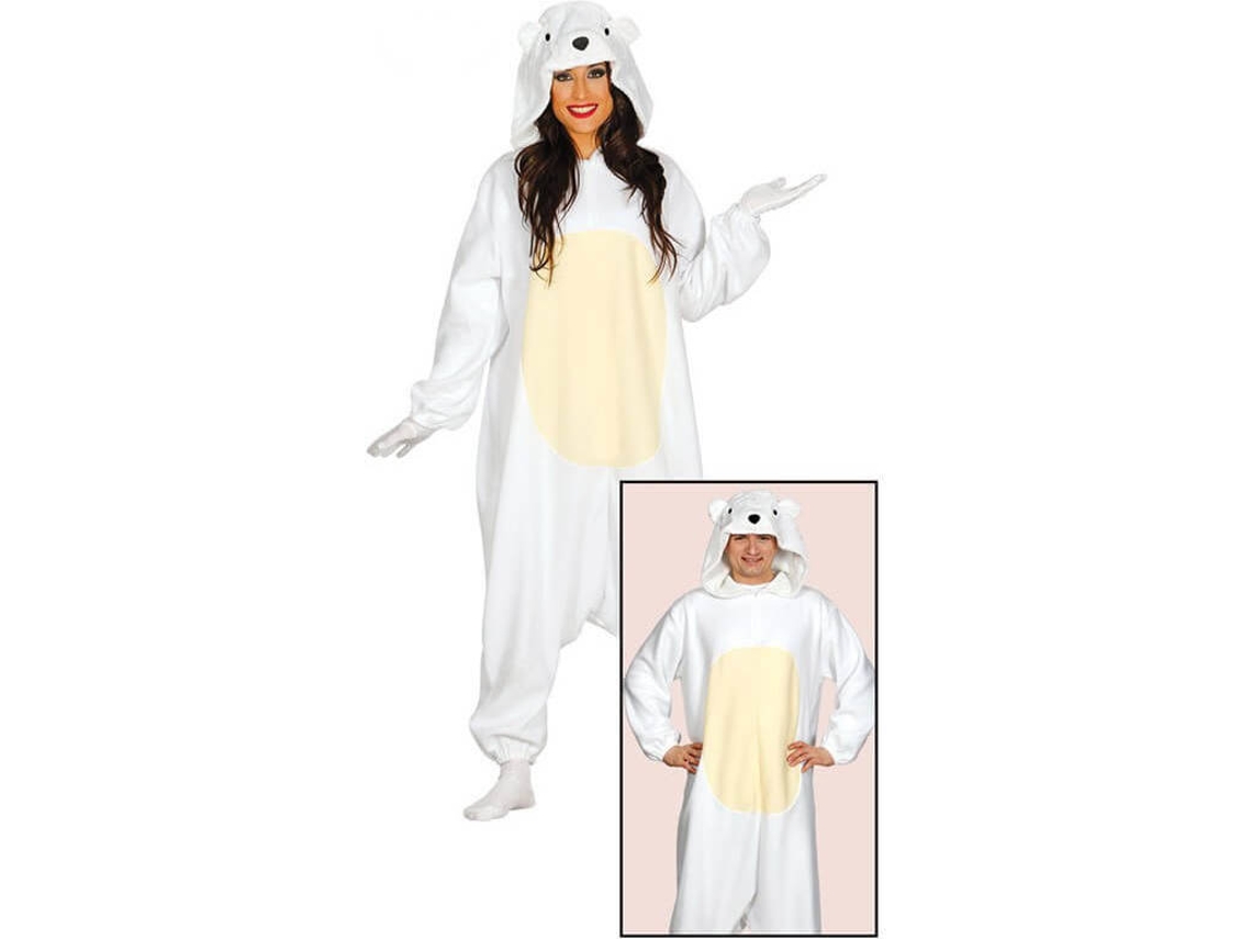 Disfraz Unisex DISFRAZZES Pijama De Oso Polar Para Adultos (Talla: M)