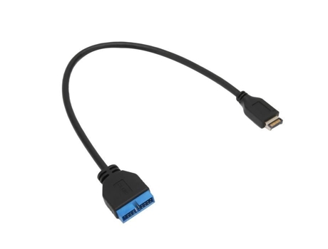 HURRISE Adaptador de panel frontal USB Cable de extensión USB 3.1 Cabecera del panel frontal a cable de computadora USB 3