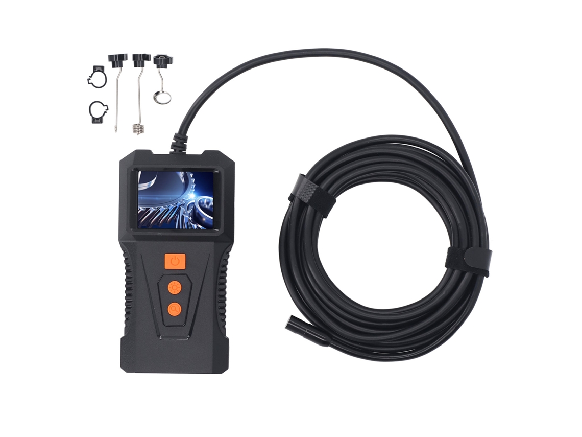 Endoscópio Industrial Câmera Inspeção 2 Polegadas Hd Luz Cabo 5m Lente 8mm P230