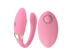 Vibrador de control remoto inalámbrico portátil invisible para mujeres (rosa) YIZHOOD