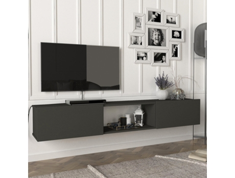 Mueble de TV [EN.CASA] Paltamo (180 x 31 x 30 cm - Aglomerado - Antracite)