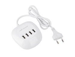 Carregador Usb De Múltiplas Portas (4 Portas De Saída, Carregamento Rápido)