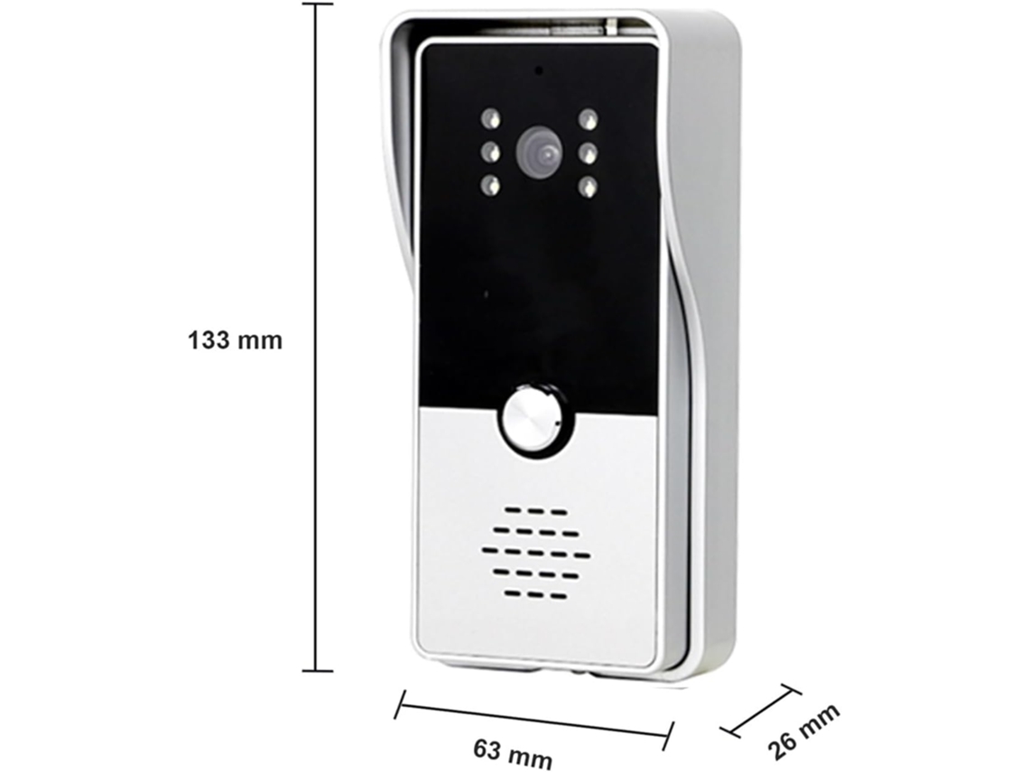 Pantalla Táctil Wifi Interphone Video Sans Fil Porte Teléfono Sonnette Système 1080p Registro