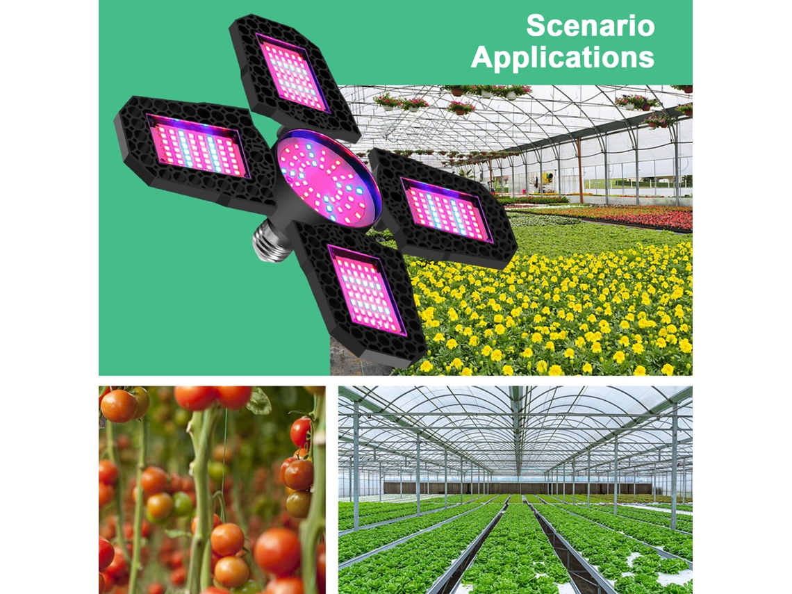 Lámpara LED plegable de alta potencia 2026 para el cultivo de plantas de interior, plántulas y suculentas.