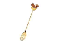 2026-41718-cucharas Y Tenedores De Postre Creativos De Acero Inoxidable Anti-rust 6 Piezas Dorado Y Amarillo